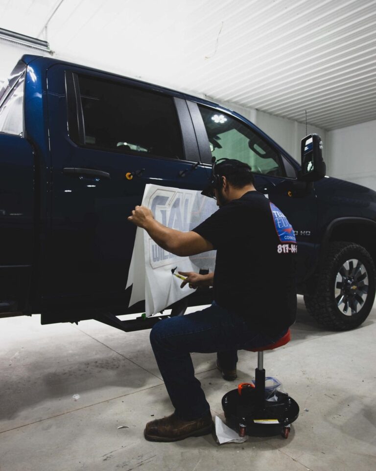 truck graphics installed