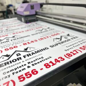 Contractor & Campaign Yard Sign Printing
